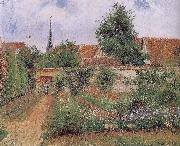 Camille Pissarro gardens of the early morning Germany oil painting artist
